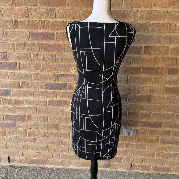 Luly K New York City  women's dress size medium Geometric Black and White Dress - Picture 4 of 5